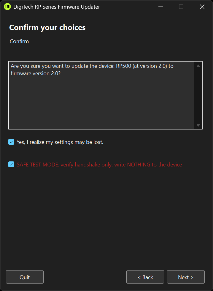 Dry Run Checkbox Screenshot Placeholder
